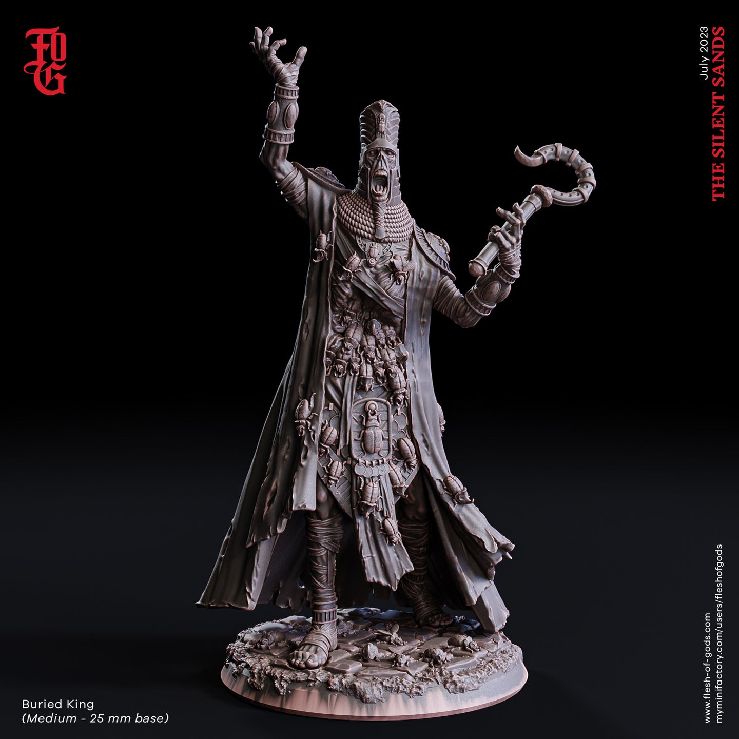 The Buried King - The Silent Sands - Flesh of Gods - Wargaming D&D DnD