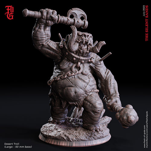 Desert Troll - The Silent Sands - Flesh of Gods - Wargaming D&D DnD