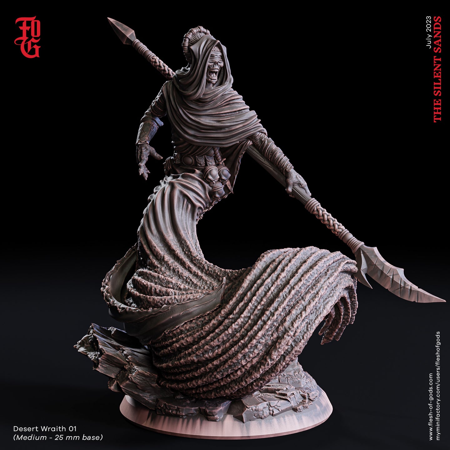 Desert Wraith 1 - The Silent Sands - Flesh of Gods - Wargaming D&D DnD
