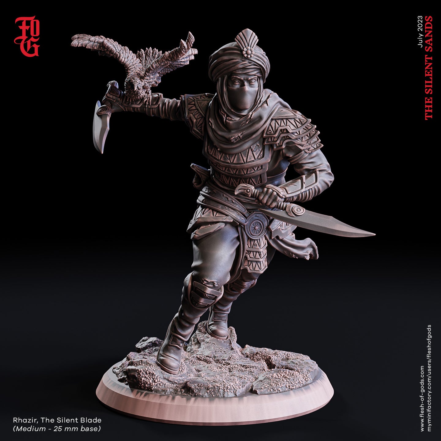 Rhazir, The Silent Blade - The Silent Sands - Flesh of Gods - Wargaming D&D DnD