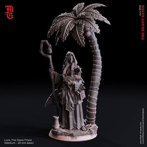 Lura, The Oasis Priest - The Silent Sands - Flesh of Gods - Wargaming D&D DnD