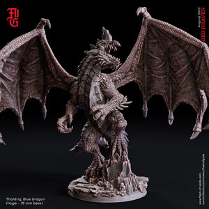 Thaldrig, Blue Dragon - A Stormforged Heaven - Flesh of Gods - Wargaming D&D DnD