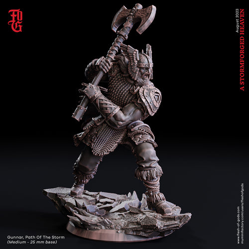 Gunnar, Path of the Storm - A Stormforged Heaven - Flesh of Gods - Wargaming D&D DnD
