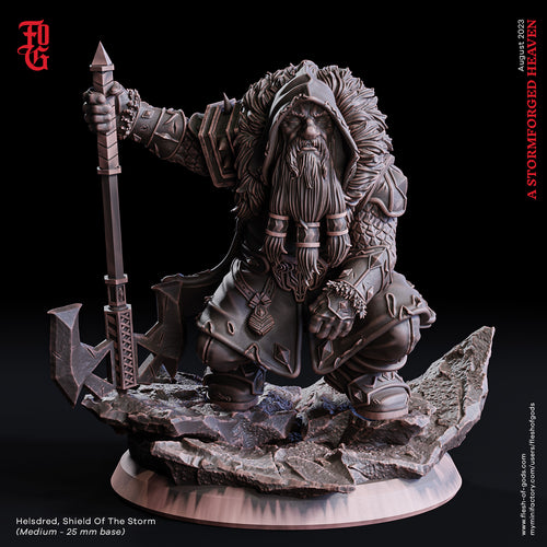 Helsdred, Shield of the Storm - A Stormforged Heaven - Flesh of Gods - Wargaming D&D DnD