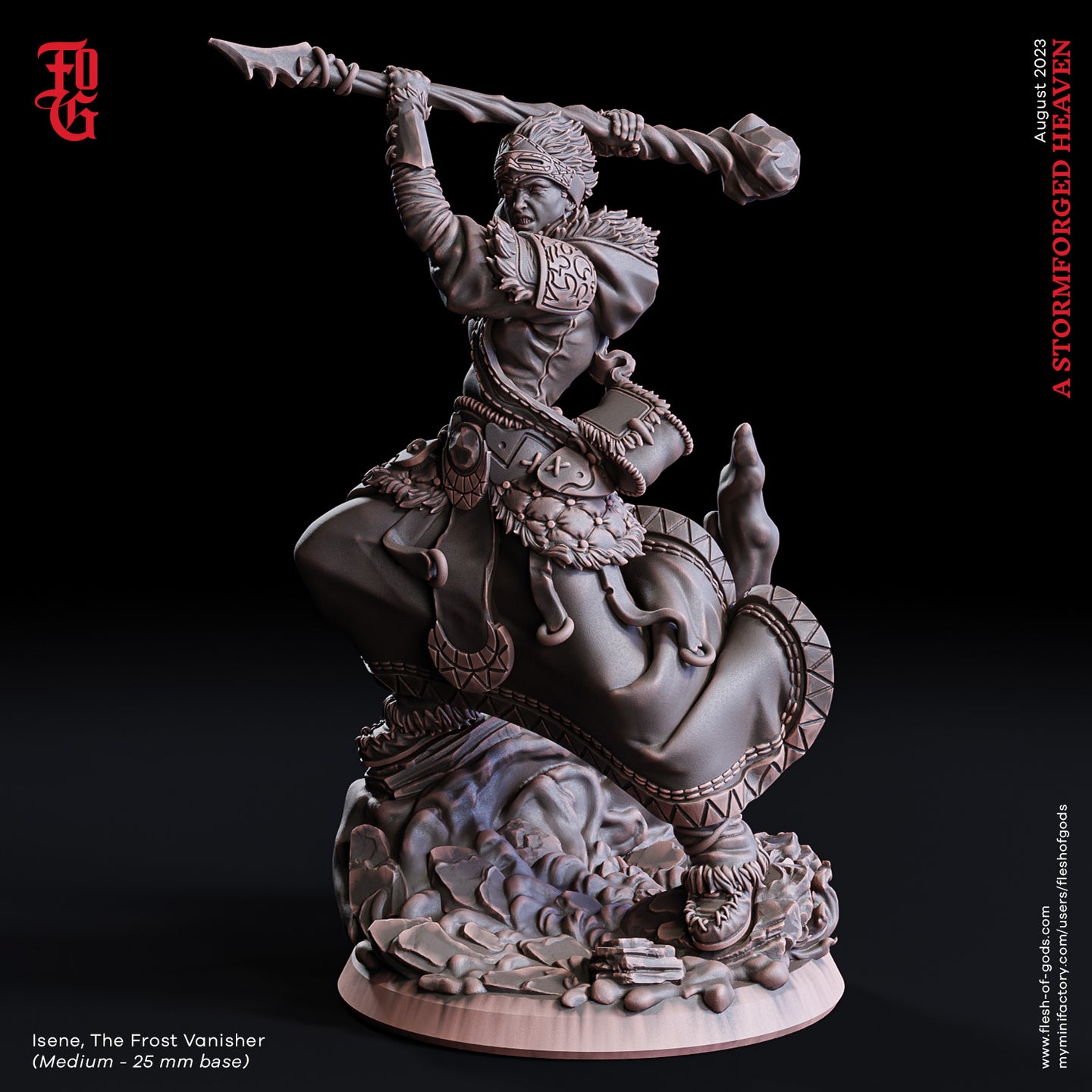 Isene, The Frost Vanisher - A Stormforged Heaven - Flesh of Gods - Wargaming D&D DnD