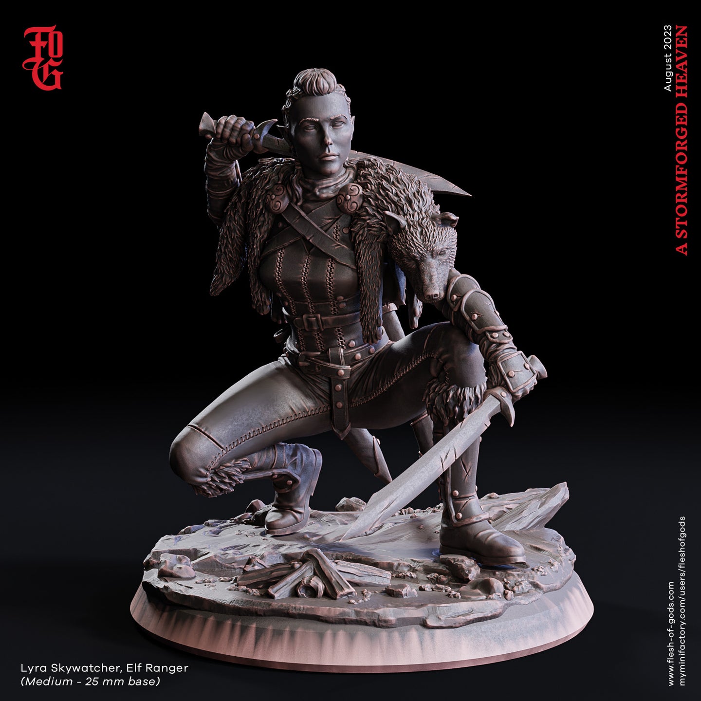 Lyra Skywatcher, Elf Ranger - A Stormforged Heaven - Flesh of Gods - Wargaming D&D DnD