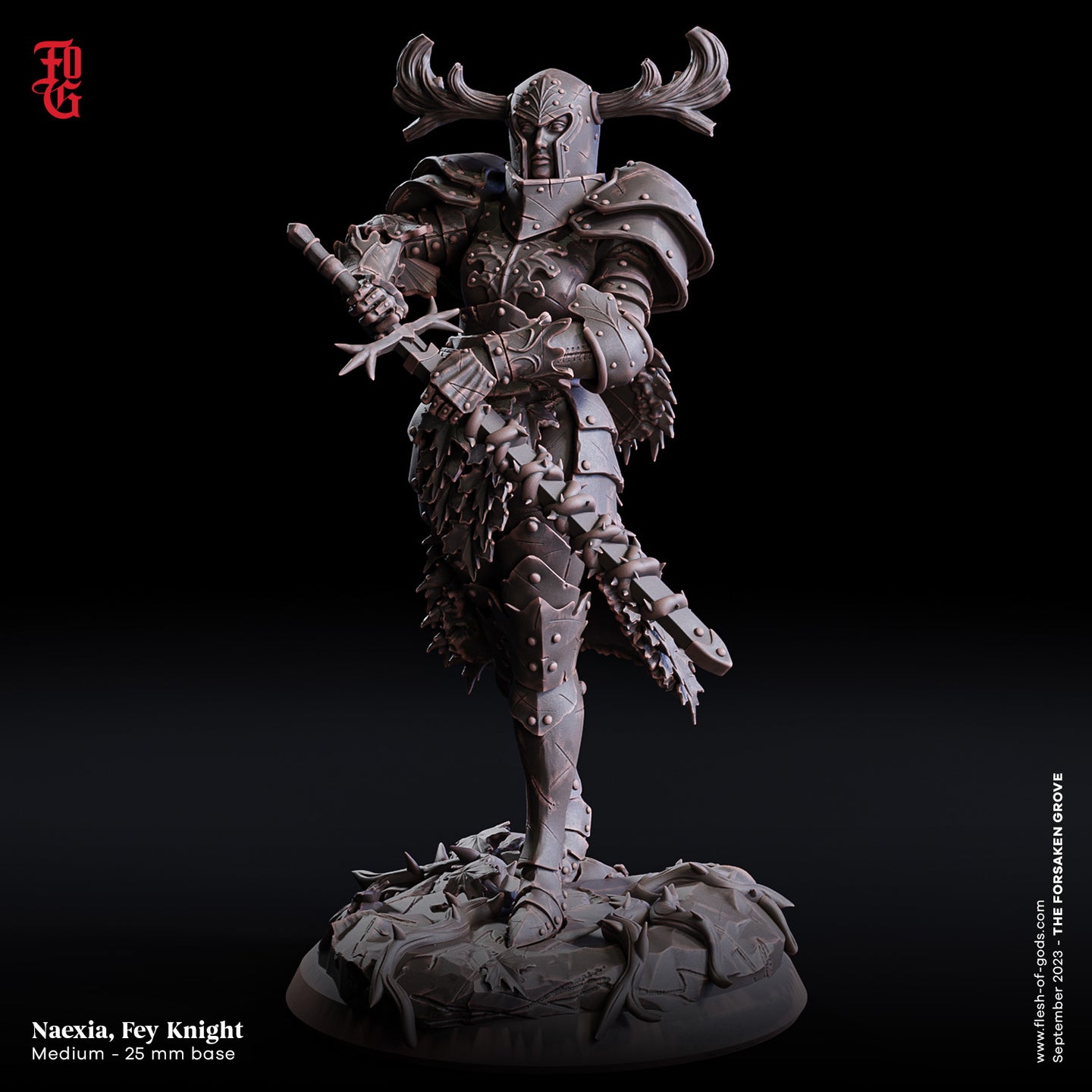 Naexia, The Fey Knight - The Forsaken Grove - Flesh of Gods - Wargaming D&D DnD