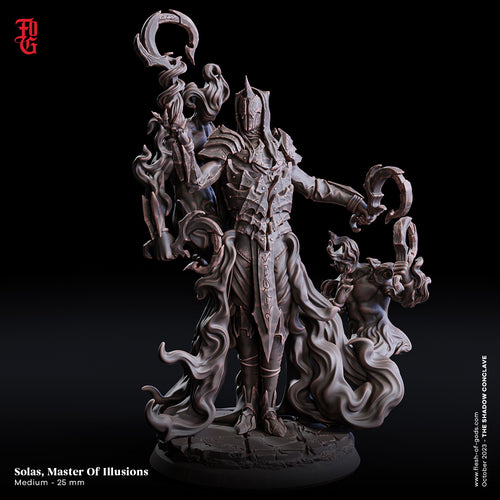 Solas, Master Of Illusions Shadow Mage - The Shadow Conclave - Flesh of the Gods - Wargaming D&D DnD