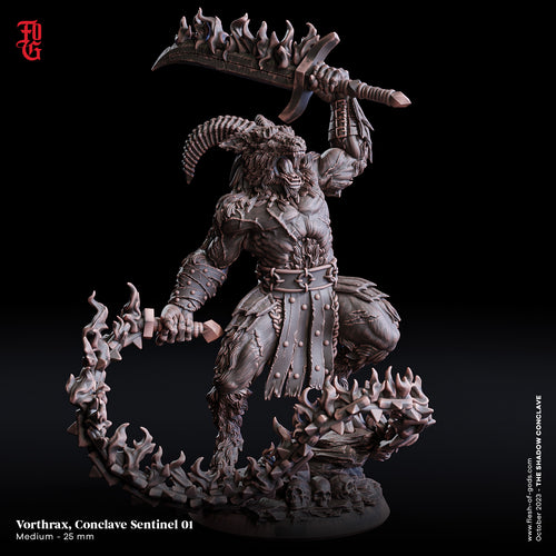 Vorthrax, Conclave Sentinel 01 - The Shadow Conclave - Flesh of the Gods - Wargaming D&D DnD