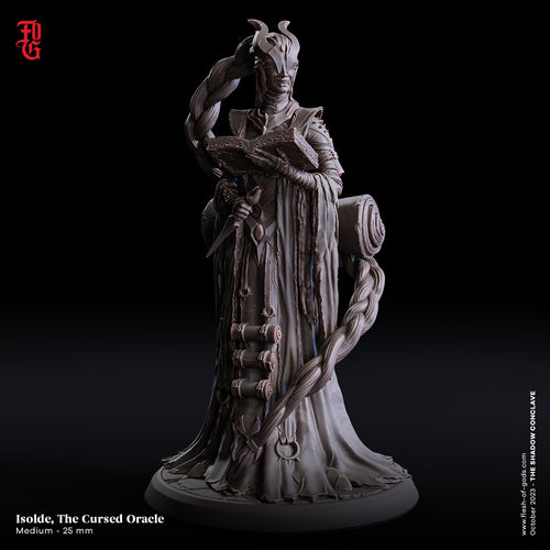 Isolde, The Cursed Oracle - The Shadow Conclave - Flesh of the Gods - Wargaming D&D DnD