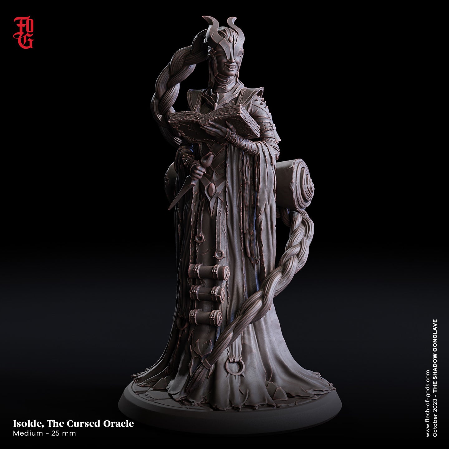 Isolde, The Cursed Oracle - The Shadow Conclave - Flesh of the Gods - Wargaming D&D DnD