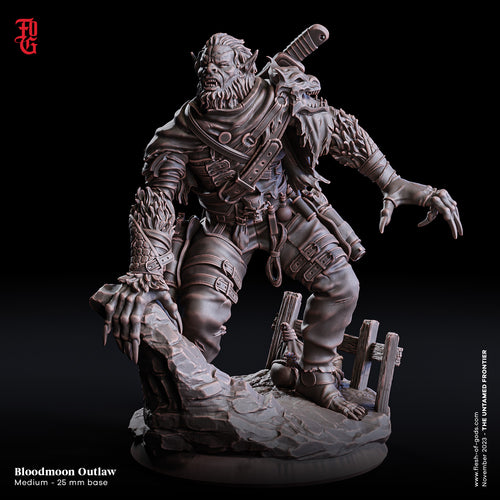 Bloodmoon Outlaw - The Untamed Frontier - Flesh of the Gods - Wargaming D&D DnD