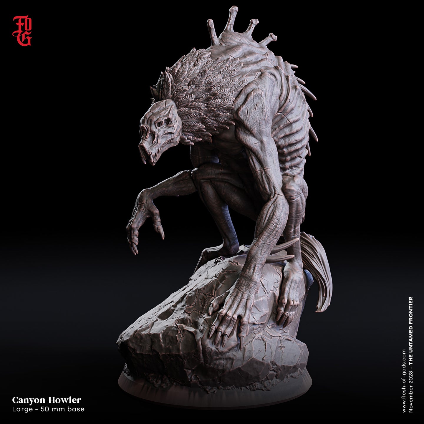 Canyon Howler - The Untamed Frontier - Flesh of the Gods - Wargaming D&D DnD