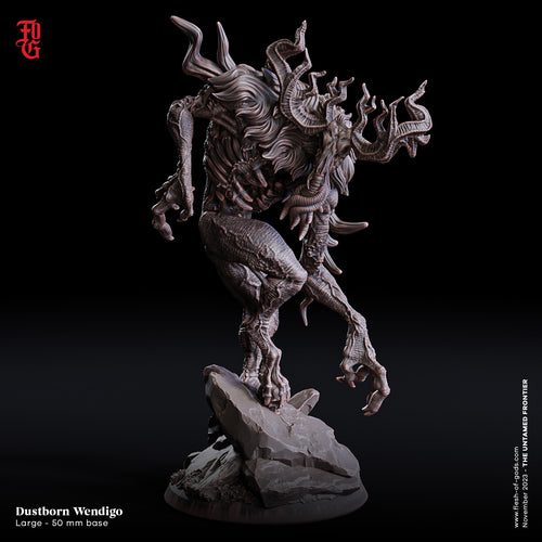 Dustborn Wendigo - The Untamed Frontier - Flesh of the Gods - Wargaming D&D DnD