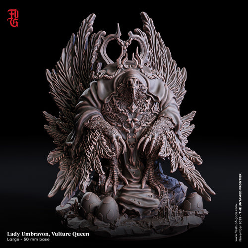 Lady Umbravon, Vulture Queen - The Untamed Frontier - Flesh of the Gods - Wargaming D&D DnD