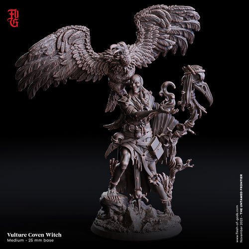 Vulture Coven Witch - The Untamed Frontier - Flesh of the Gods - Wargaming D&D DnD