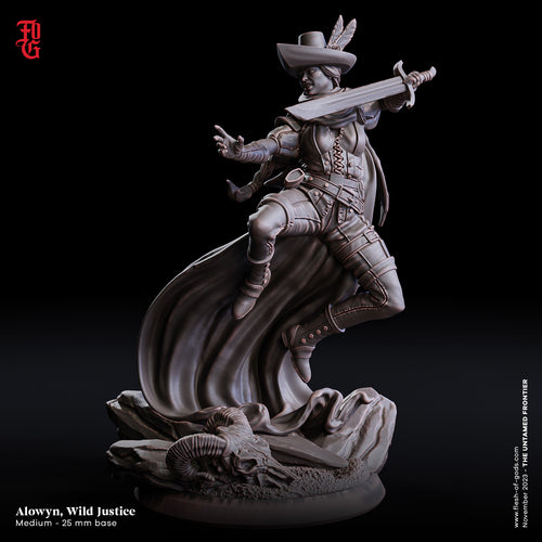 Alowyn, Wild Justice - The Untamed Frontier - Flesh of Gods - Wargaming D&D DnD