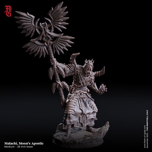 Malachi, Moon's Apostle  - The Nightfall Cult - Flesh of the Gods - Wargaming D&D DnD