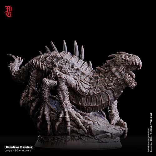 Obsidian Basilisk - The Nightfall Cult - Flesh of the Gods - Wargaming D&D DnD