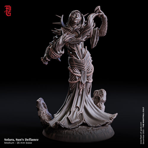 Solara, Sun's Defiance - The Nightfall Cult - Flesh of the Gods - Wargaming D&D DnD