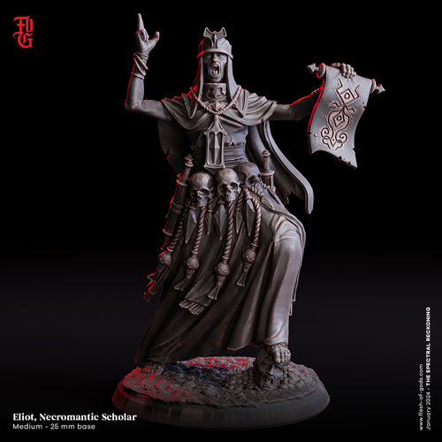 Eliot, Necromantic Scholar - The Spectral Reckoning PT 2 - Flesh of the Gods - Wargaming D&D DnD