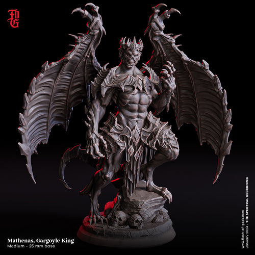Mathenas, Gargoyle King - The Spectral Reckoning PT 2 - Flesh of the Gods - Wargaming D&D DnD