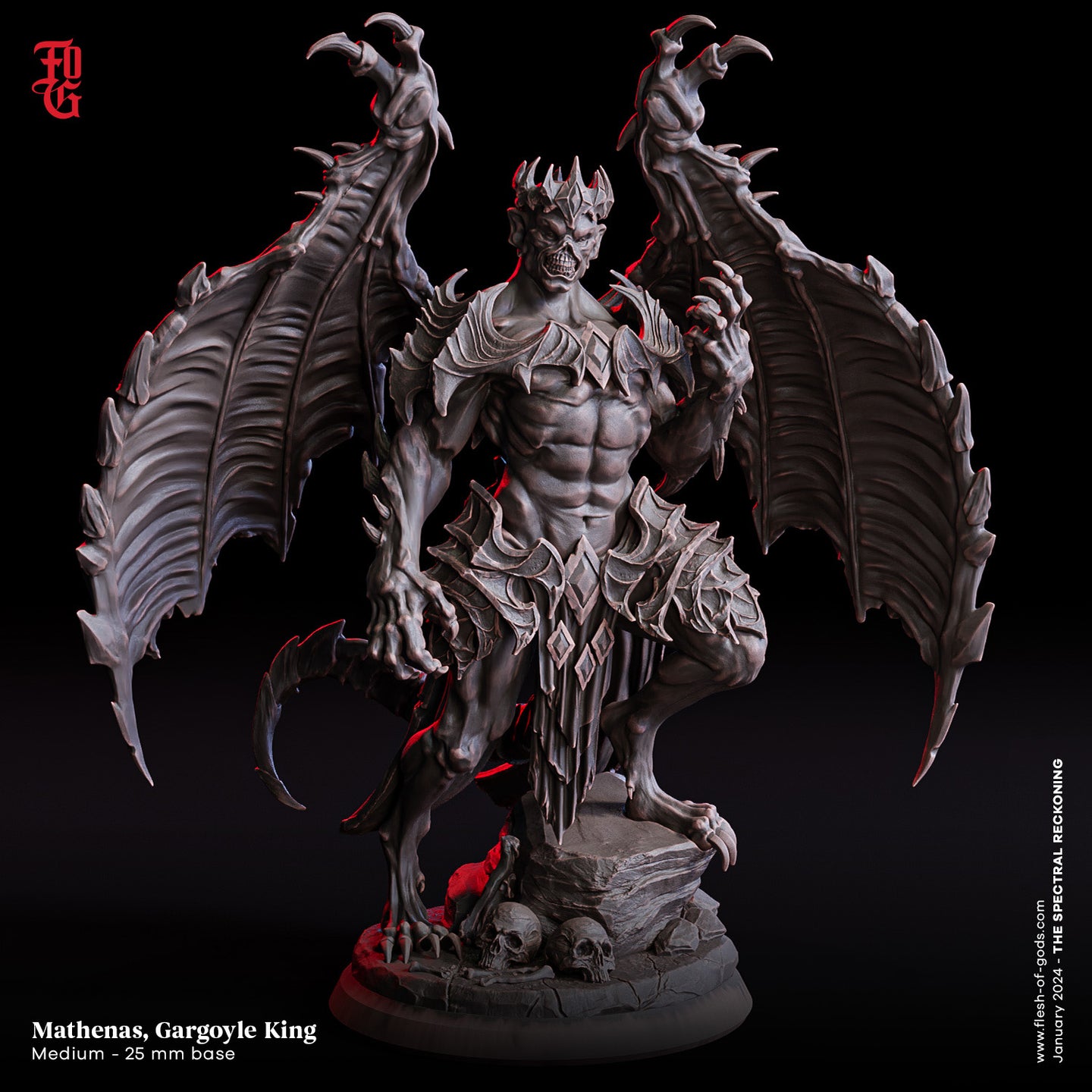 Mathenas, Gargoyle King - The Spectral Reckoning PT 2 - Flesh of the Gods - Wargaming D&D DnD
