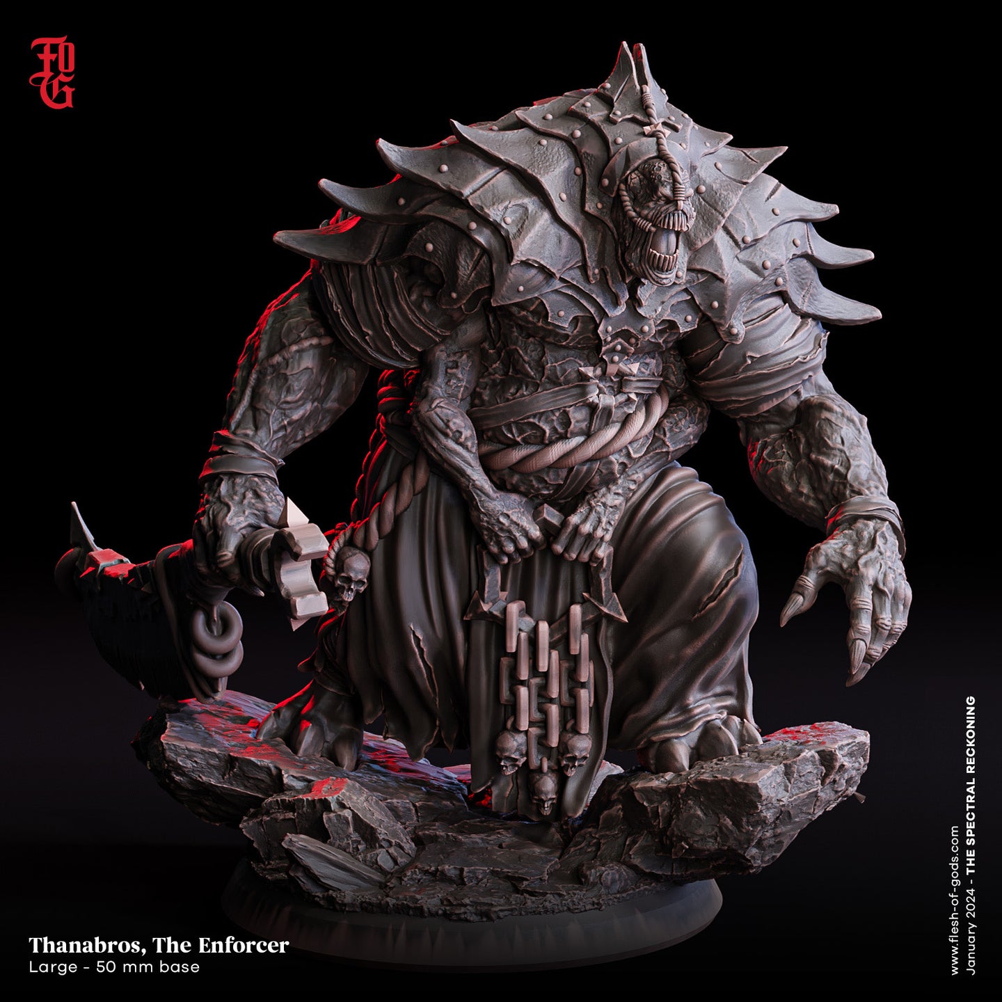 Thanabros, The Enforcer - The Spectral Reckoning PT 2 - Flesh of the Gods - Wargaming D&D DnD