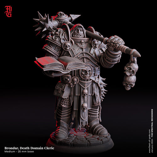 Brondar, Death Domain Cleric (Human Cleric) - The Spectral Reckoning PT 1 - Flesh of the Gods - Wargaming D&D DnD