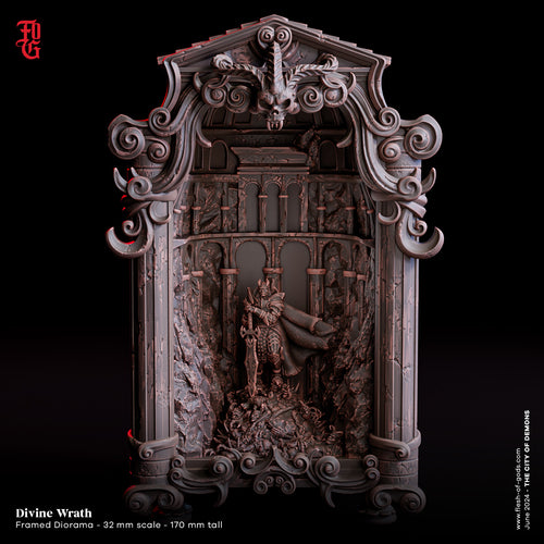 Divine Wrath Diorama - The City of Demons - Flesh of the Gods - Wargaming D&D DnD