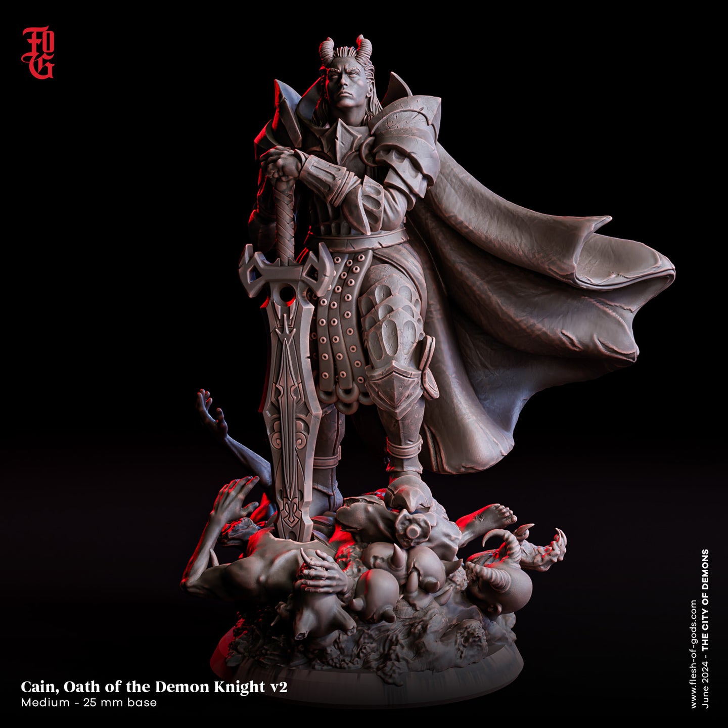 Cain, Oath Of The Demon Knight v2 - The City of Demons - Flesh of the Gods - Wargaming D&D DnD