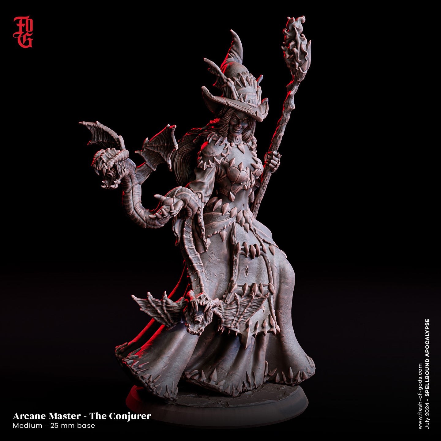 The Conjurer Arcane Master - Spellbound Apocalypse - Flesh of the Gods - Wargaming D&D DnD