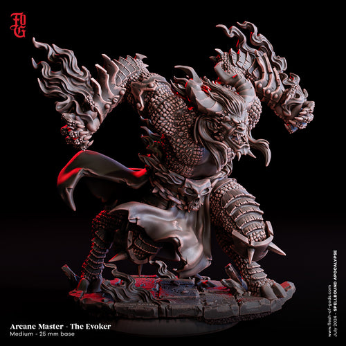 The Evoker Arcane Master - Spellbound Apocalypse - Flesh of the Gods - Wargaming D&D DnD