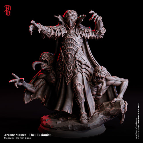 The Illusionist Arcane Master - Spellbound Apocalypse - Flesh of the Gods - Wargaming D&D DnD