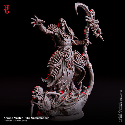 The Necromancer Arcane Master - Spellbound Apocalypse - Flesh of the Gods - Wargaming D&D DnD