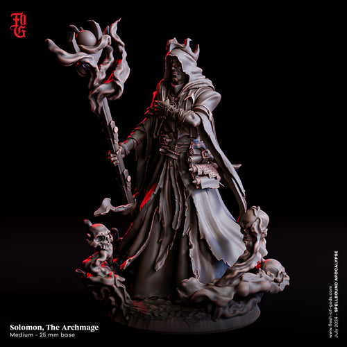 Solomon, the Archmage - Spellbound Apocalypse - Flesh of the Gods - Wargaming D&D DnD