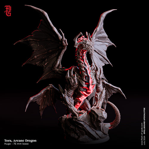 Tora, The Arcane Dragon - Spellbound Apocalypse - Flesh of the Gods - Wargaming D&D DnD