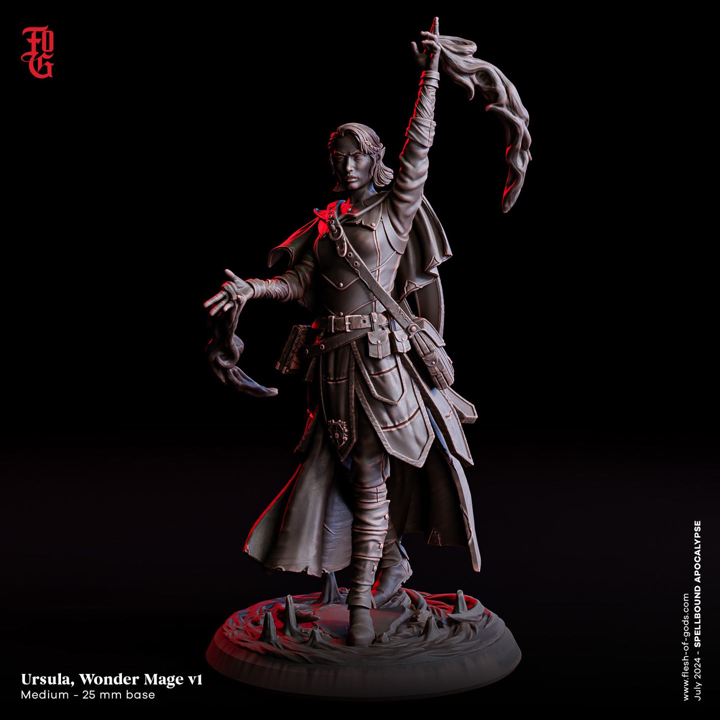 Ursula, Wonder Mage v1 - Spellbound Apocalypse - Flesh of the Gods - Wargaming D&D DnD