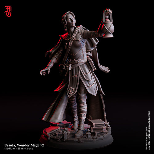 Ursula, Wonder Mage v2 - Spellbound Apocalypse - Flesh of the Gods - Wargaming D&D DnD