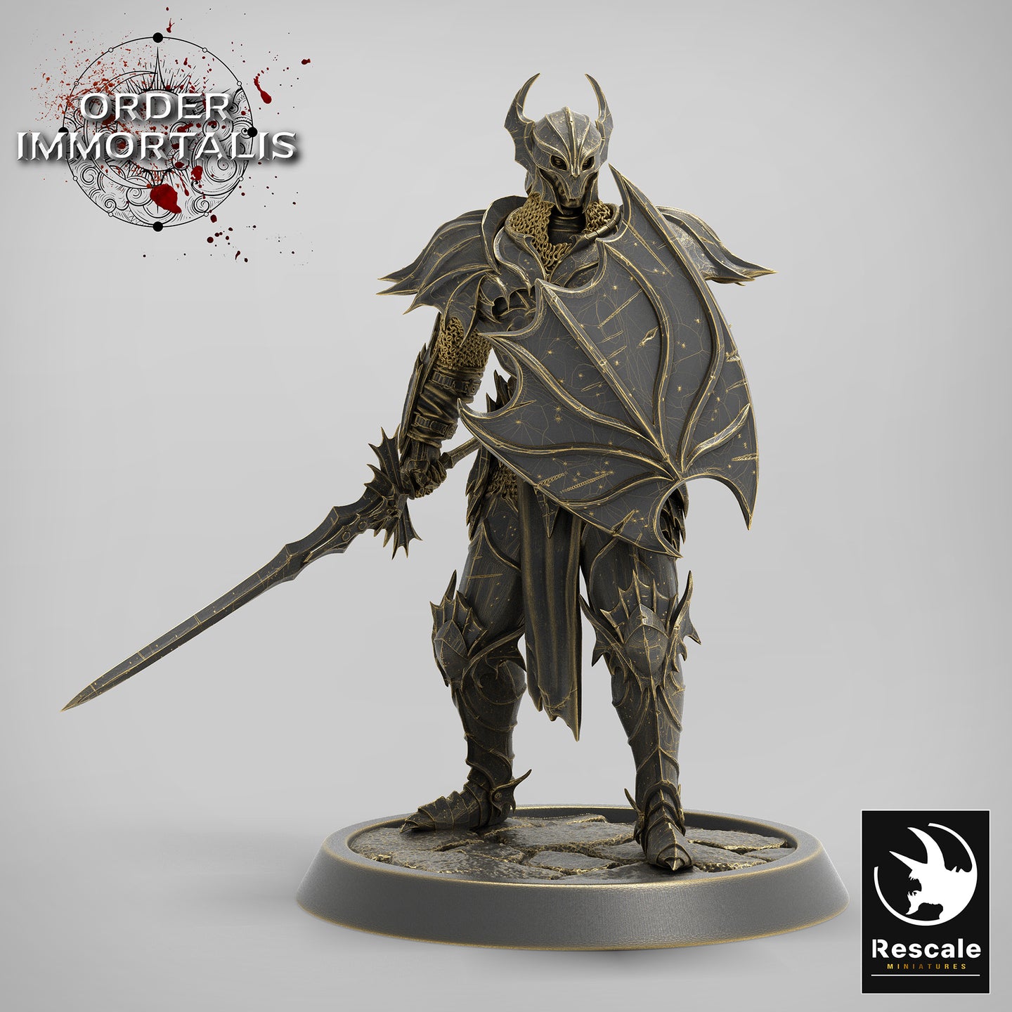 Blood Knight Sword Squadron - Order Immortalis - Rescale Miniatures - Wargaming D&D DnD