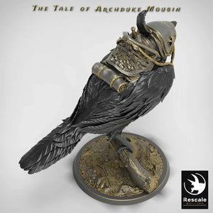 Perched Magpie - Saddled - The Tale of Archduke Mousin - Rescale Miniatures - Wargaming D&D DnD