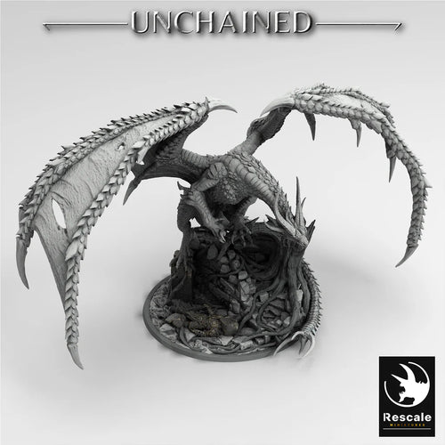 Unchained Dragon - Unchained - Rescale Miniatures - Wargaming D&D DnD