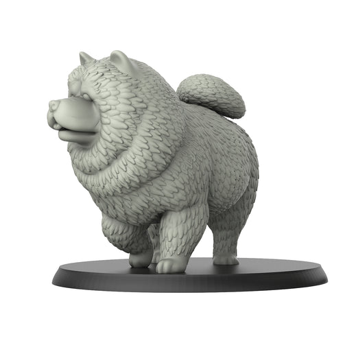 Chow Chow - Dogs - 3D IP Studios - Terrain Wargaming D&D DnD 28mm 32mm 40mm 54mm 75mm 100mm 125mm
