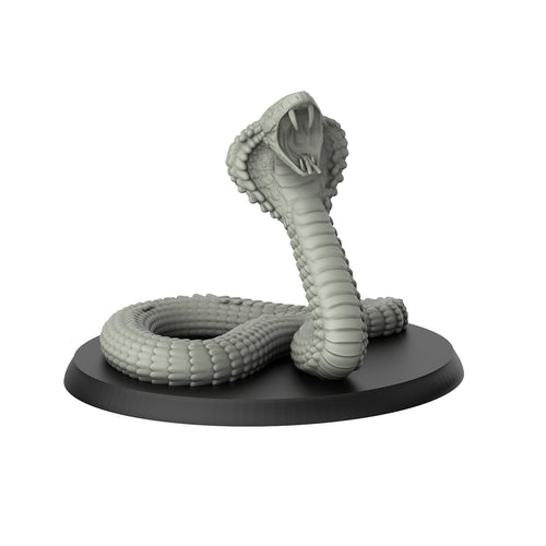 Cobra - Reptiles - 3D IP Studios - Terrain Wargaming D&D DnD 28mm 32mm 40mm 54mm 75mm 100mm 125mm
