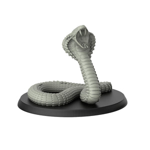 Cobra - Reptiles - 3D IP Studios - Terrain Wargaming D&D DnD 28mm 32mm 40mm 54mm 75mm 100mm 125mm