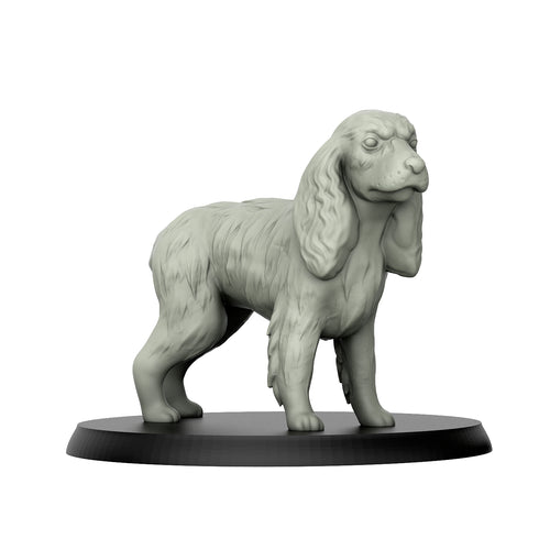 Cocker  Spaniel - Dogs - 3D IP Studios - Terrain Wargaming D&D DnD 28mm 32mm 40mm 54mm 75mm 100mm 125mm