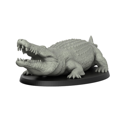 Crocodile - Reptiles - 3D IP Studios - Terrain Wargaming D&D DnD 28mm 32mm 40mm 54mm 75mm