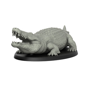 Crocodile - Reptiles - 3D IP Studios - Terrain Wargaming D&D DnD 28mm 32mm 40mm 54mm 75mm
