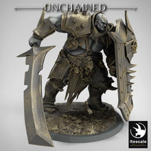 Load image into Gallery viewer, Olaf&#39;s Efreim Heavy Soldier - Shield Block - Unchained - Rescale Miniatures - Wargaming D&amp;D DnD
