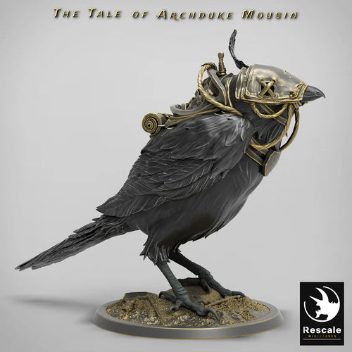 Standing Magpie - Saddled - The Tale of Archduke Mousin - Rescale Miniatures - Wargaming D&D DnD